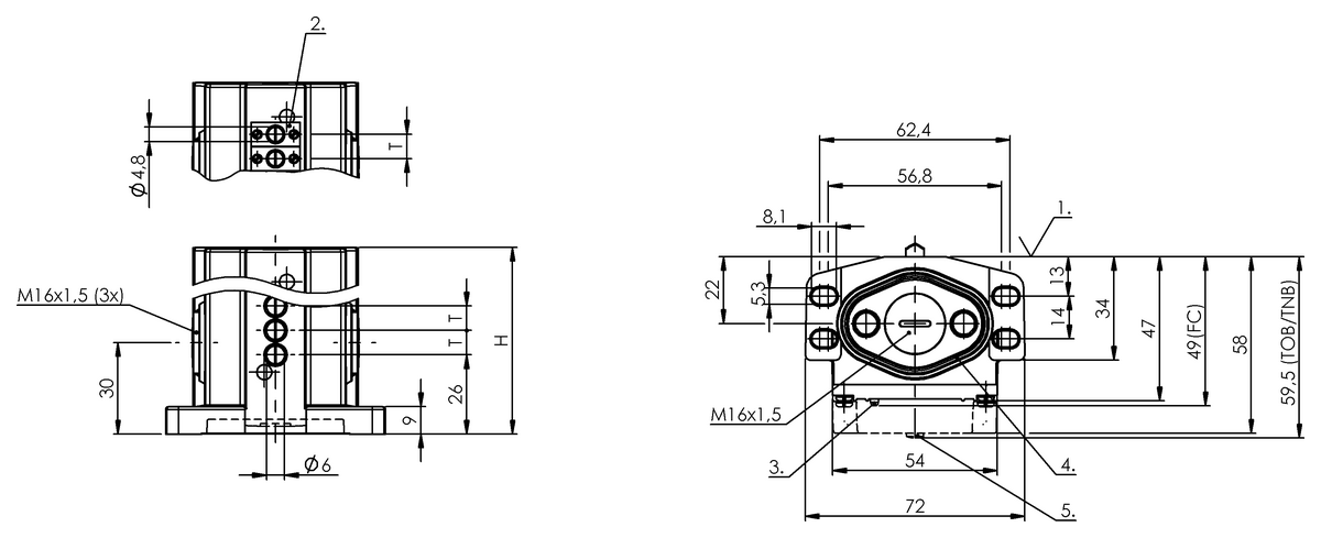 Interrupteurs de position multipistes mécaniques