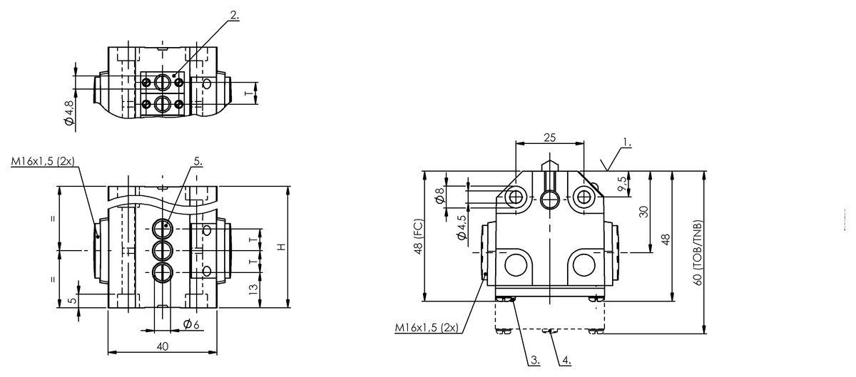 Mechanical multiple position limit switches