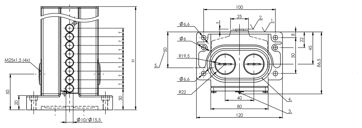 Induktive Reihenpositionsschalter
