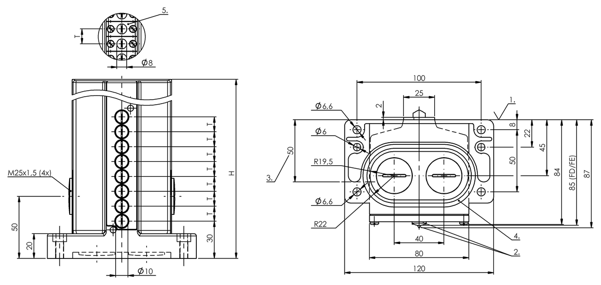 Interrupteurs de position multipistes mécaniques