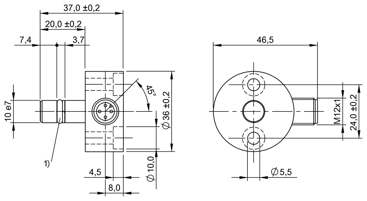 thumbnail image 2 of Balluff BHS0032 BES 516-300-S262-S4-D Inductive Proximity Sensor 2 of 6