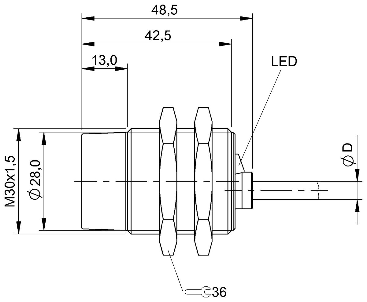 Inductive proximity switches and proximity sensors