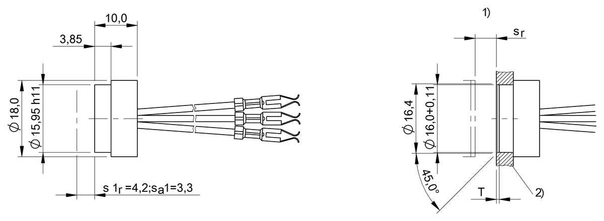 Inductive proximity switches and proximity sensors