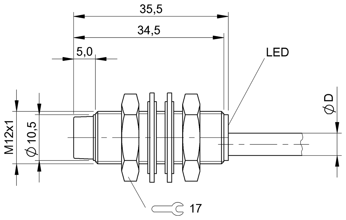 Inductive proximity switches and proximity sensors