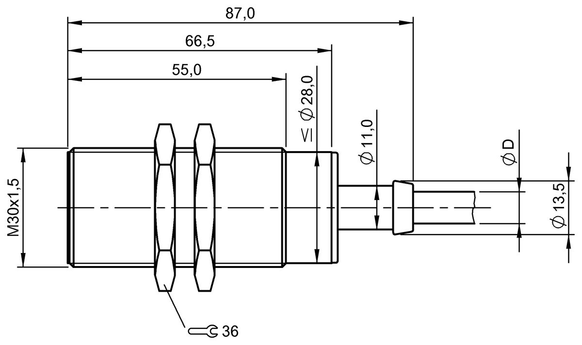 Temperature-rated inductive sensors
