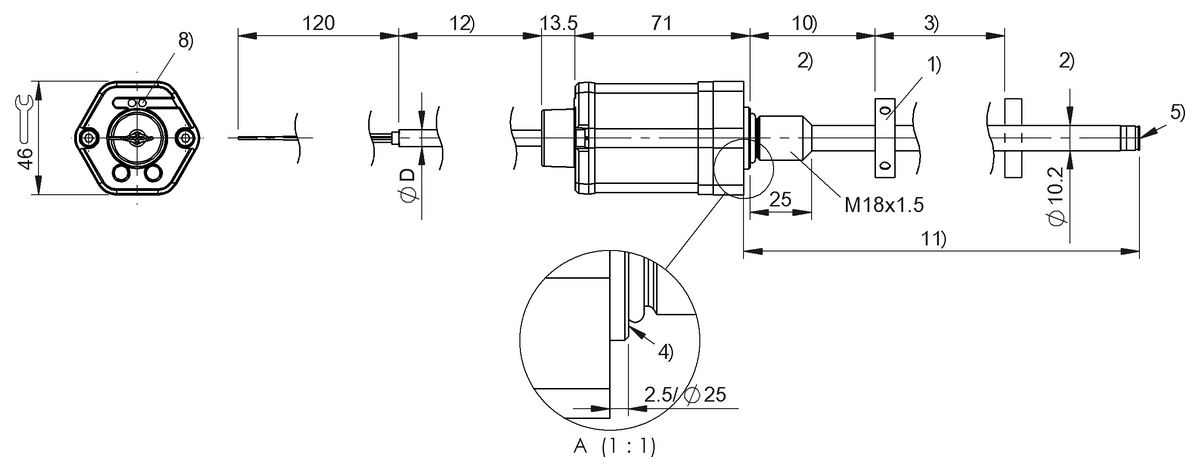 Inductive proximity switches and proximity sensors
