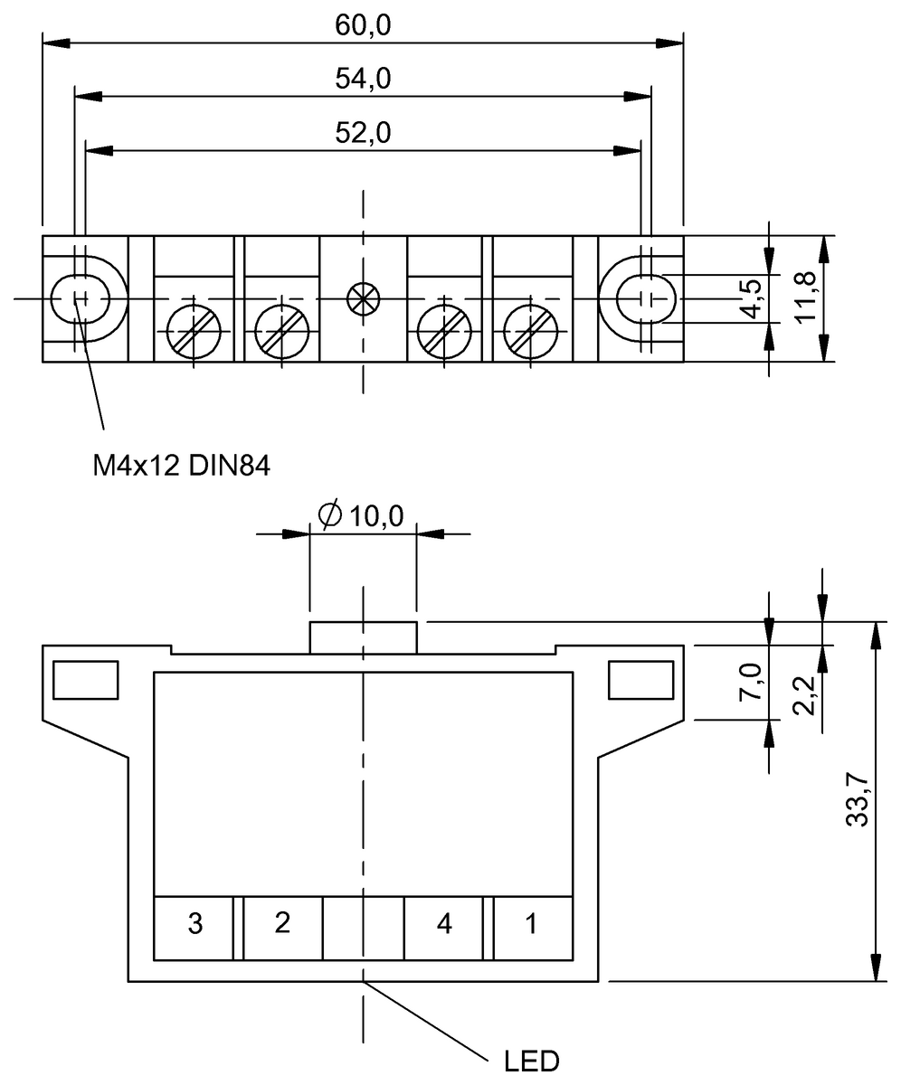 Inductive single position limit switches