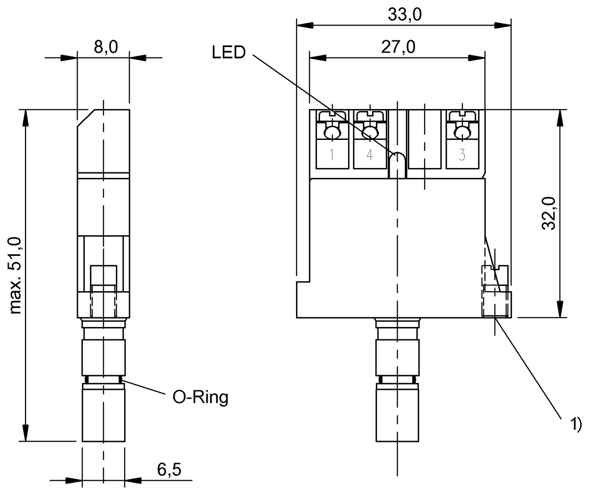 Inductive single position limit switches