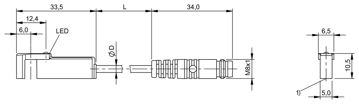 Cylinder sensors for multiple slot shapes