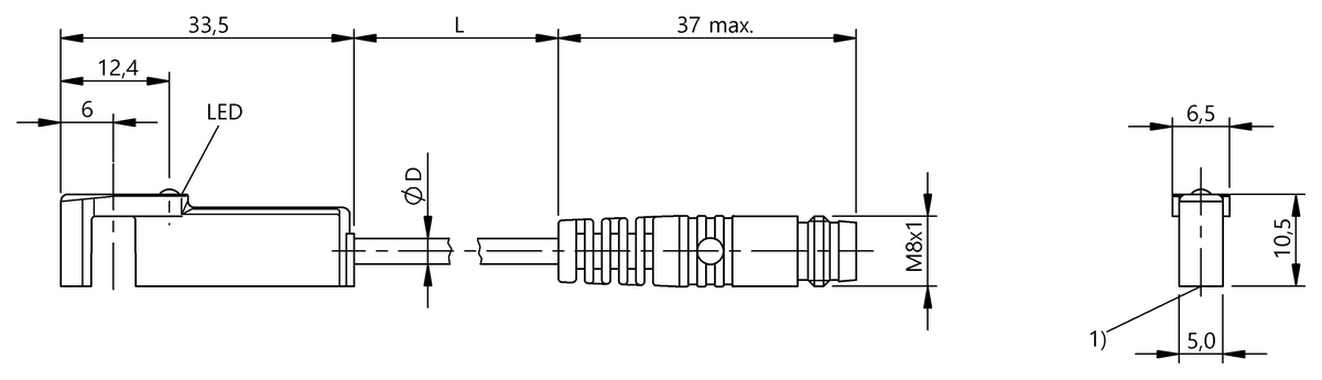 Cylinder sensors for multiple slot shapes