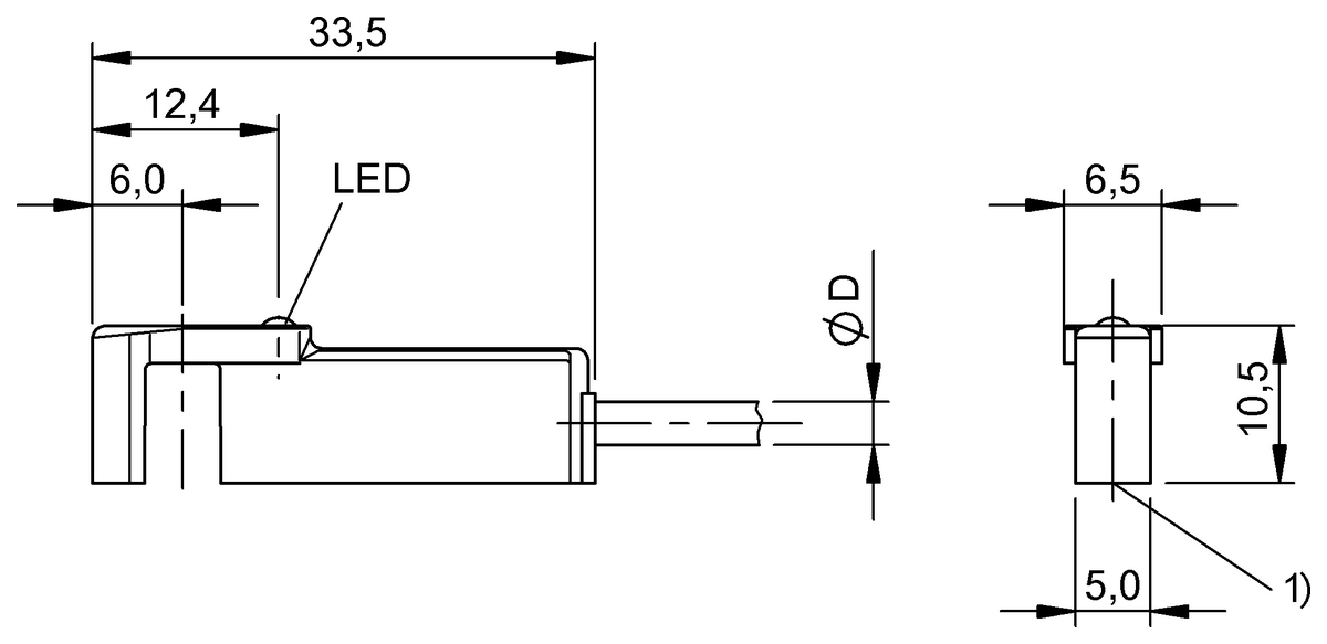Cylinder sensors for multiple slot shapes