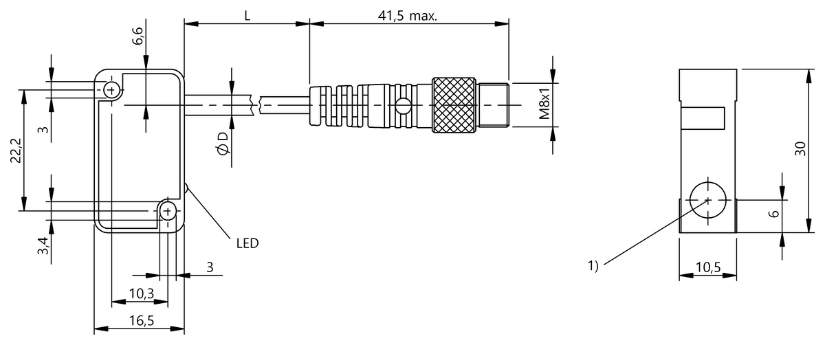 Inductive proximity switches and proximity sensors