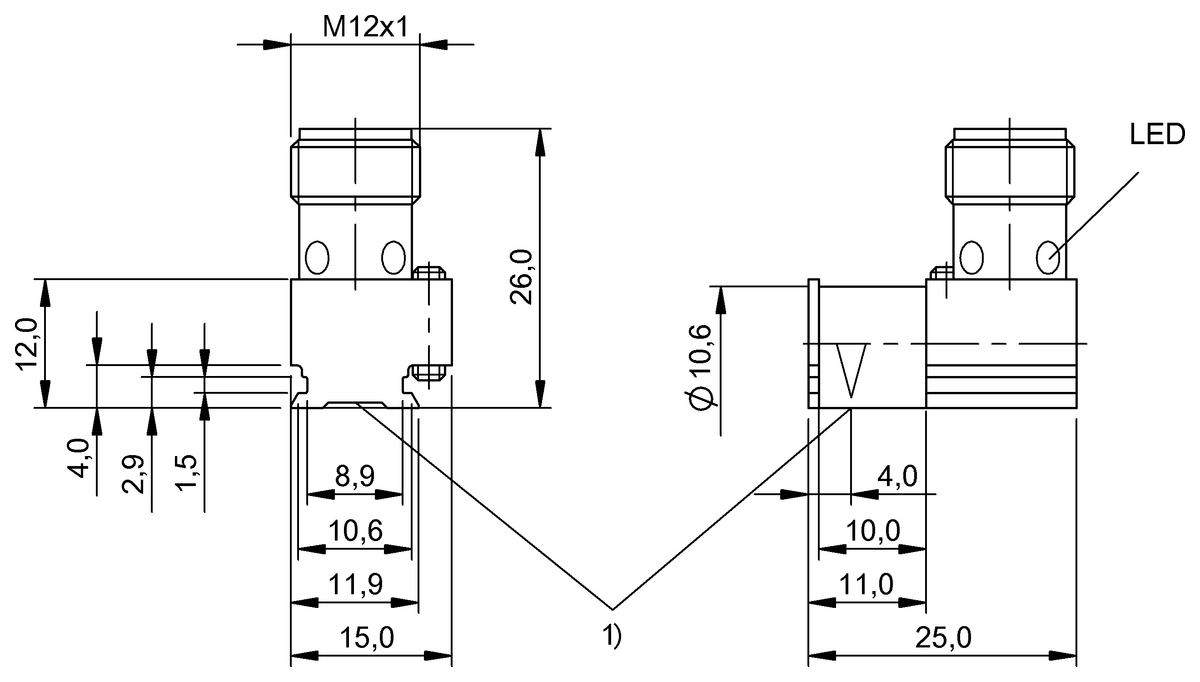 Magnetic field sensors for multiple slot shapes