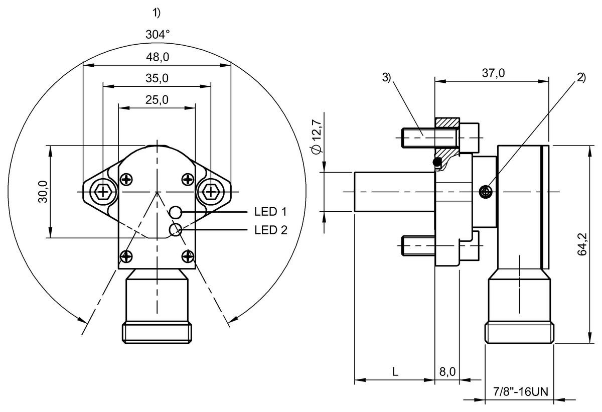 Pressure-rated inductive sensors