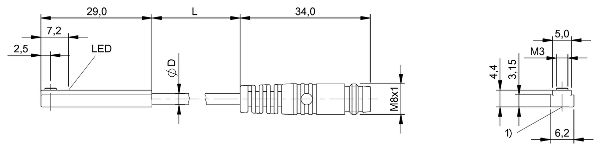 Cylinder sensors for multiple slot shapes