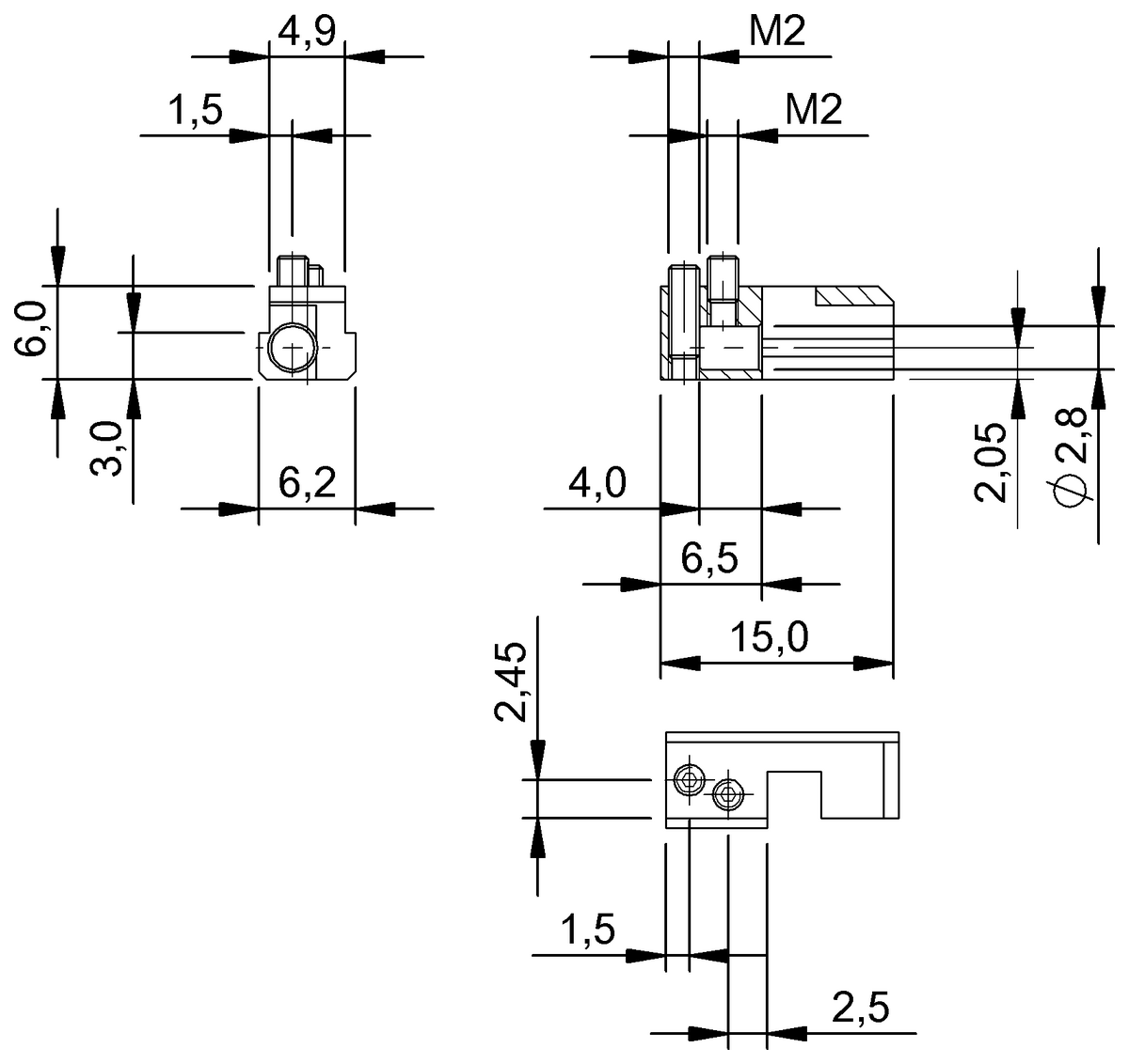 Escuadras de sujeción para sensores magnéticos