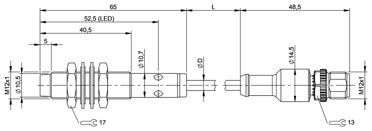 Inductive distance sensors