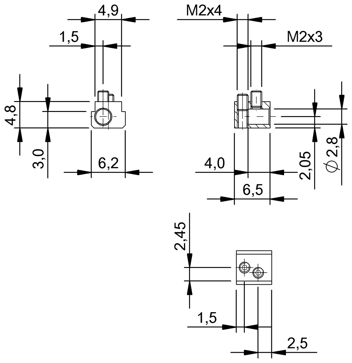 Mounting brackets for magnetic sensors