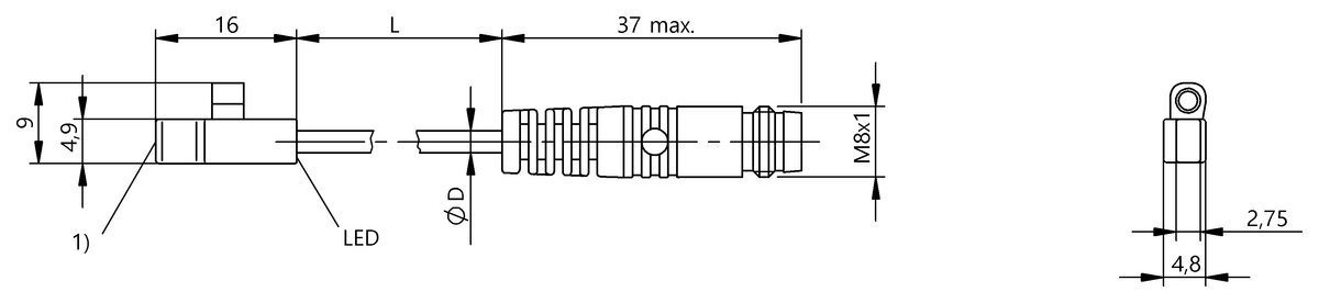 用于不同凹槽形状的气缸开关