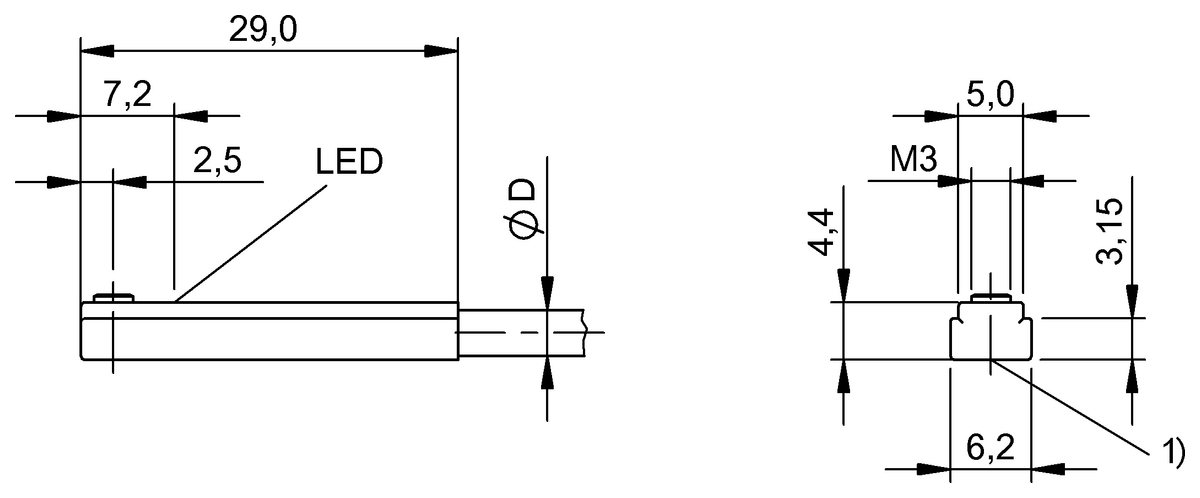 Cylinder sensors for multiple slot shapes
