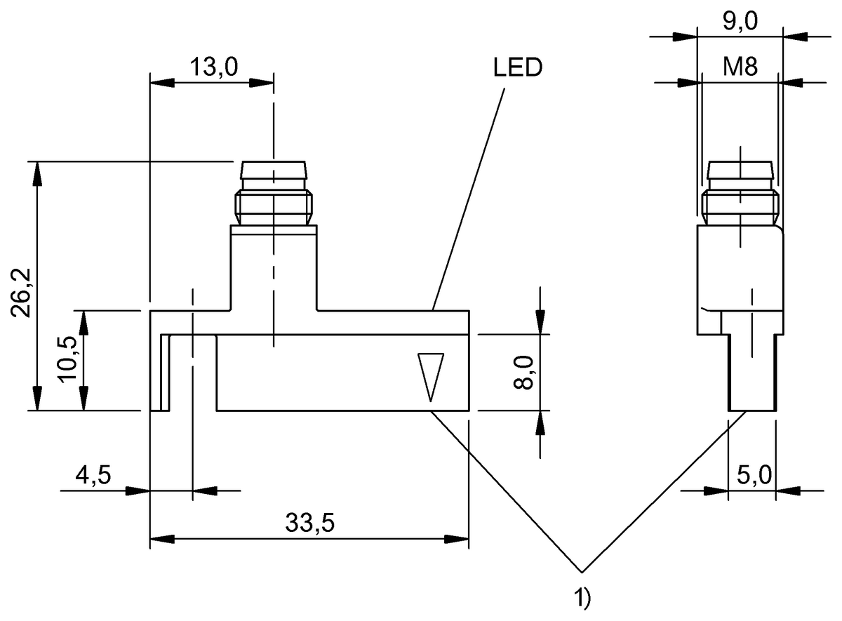 Cylinder sensors for multiple slot shapes