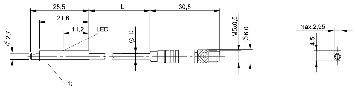 Interrupteur cylindrique pour différentes formes de rainures