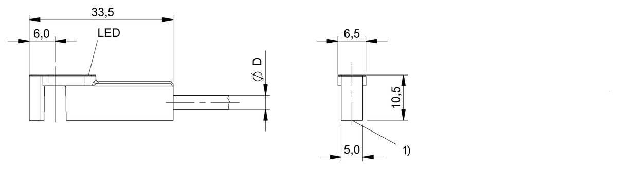 Cylinder sensors for multiple slot shapes