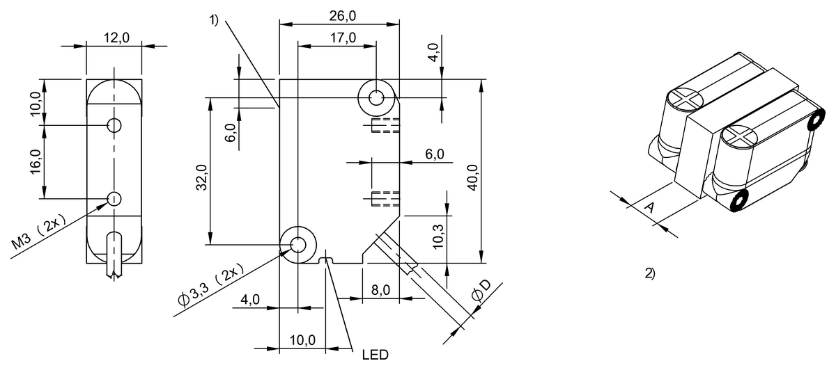 Inductive proximity switches and proximity sensors