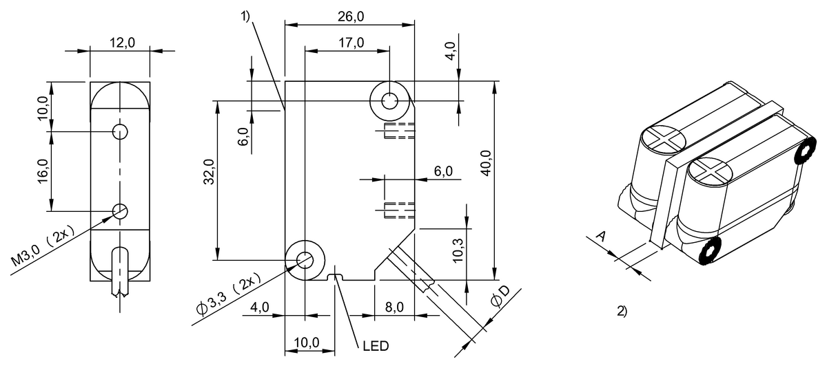 Inductive proximity switches and proximity sensors