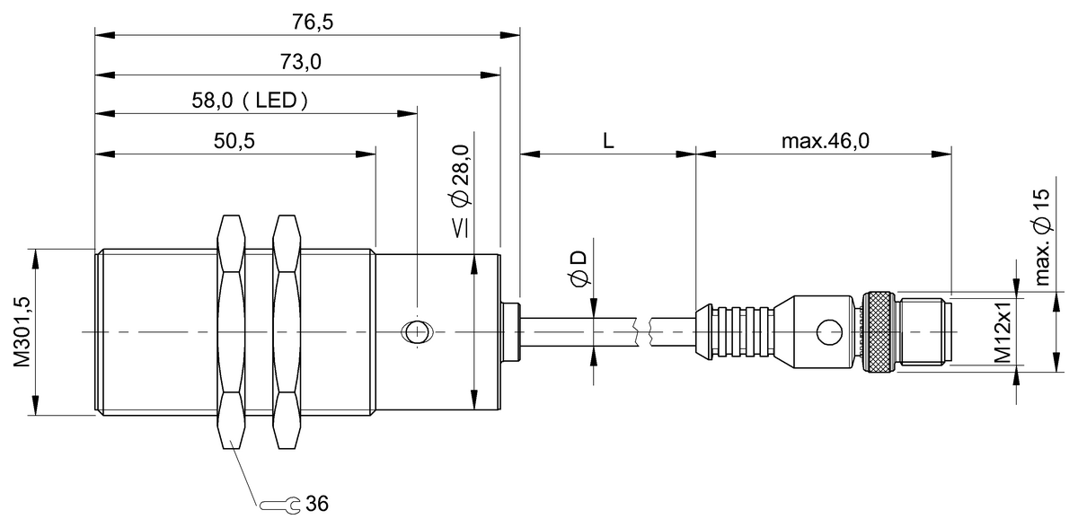 Detectores de proximidad inductivos