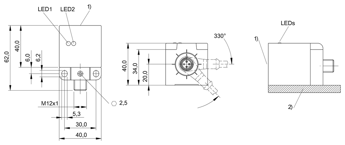 Inductive factor 1 sensors