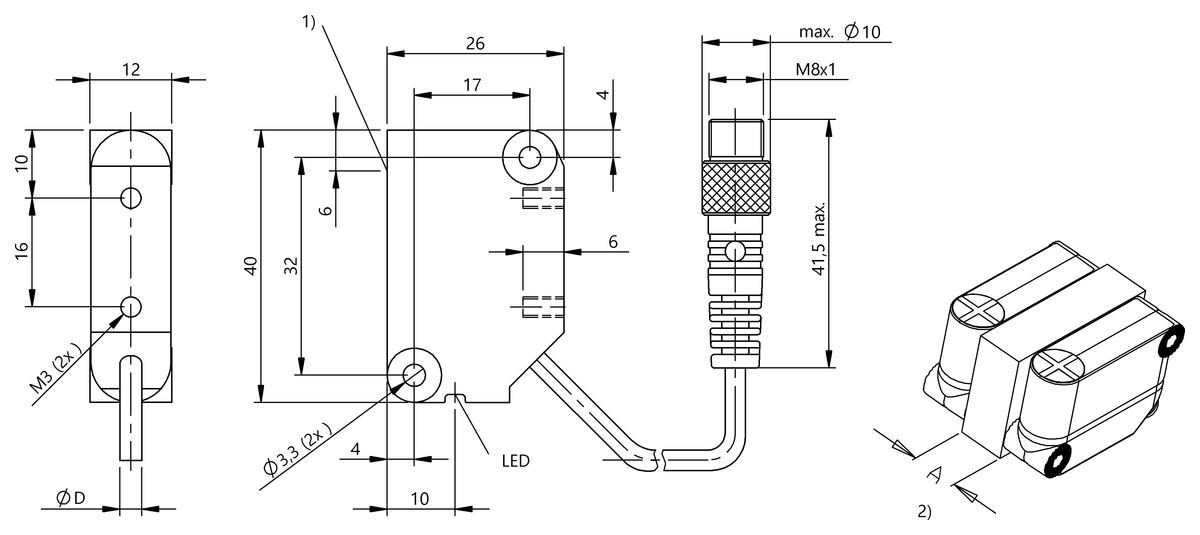 Interruttori di prossimità induttivi