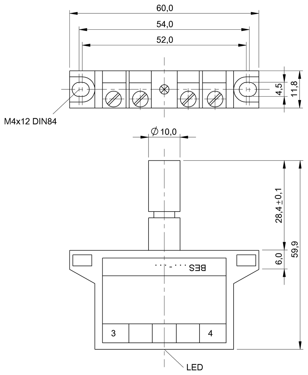 Inductive single position limit switches