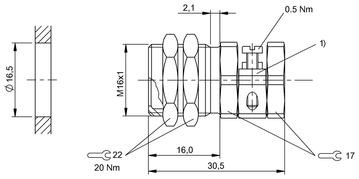 Proximity sensor mounts with positive stops
