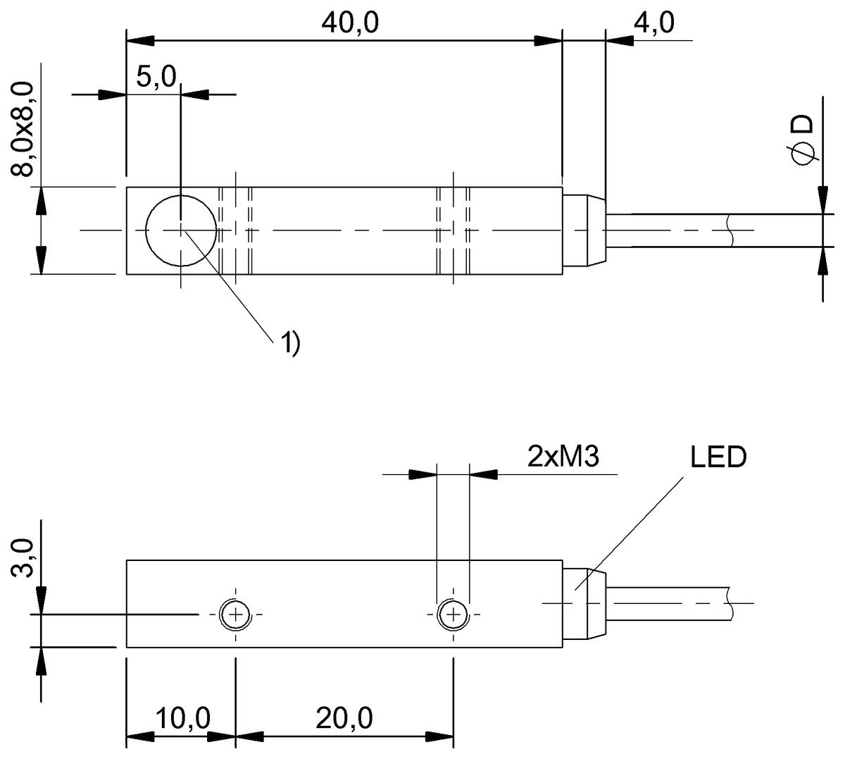 Inductive proximity switches and proximity sensors