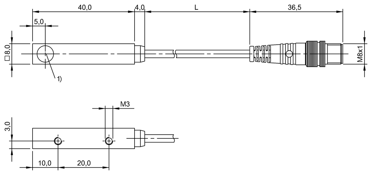 Barreras fotoeléctricas unidireccionales