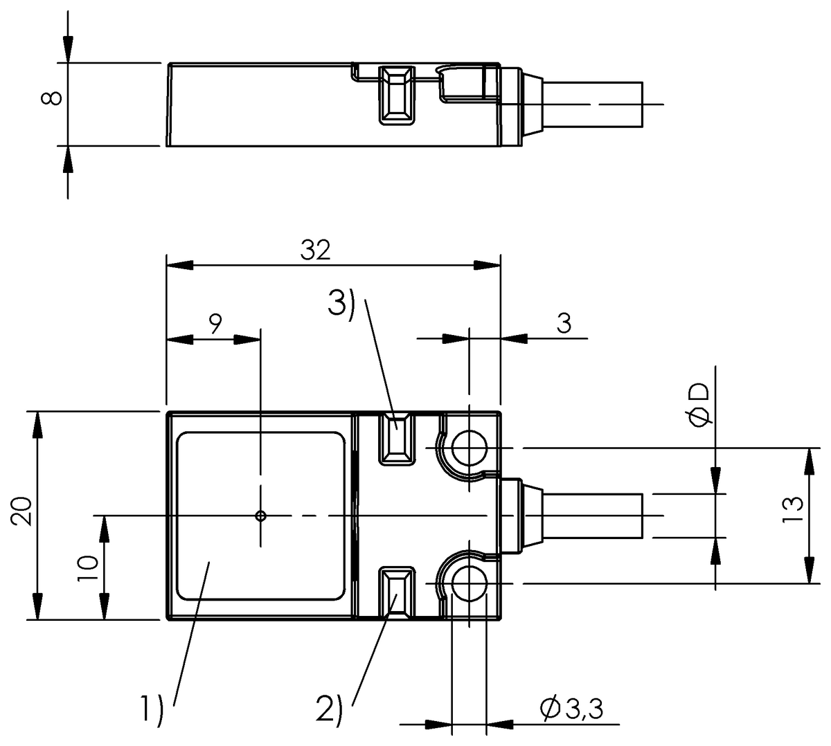 Inductive proximity switches and proximity sensors