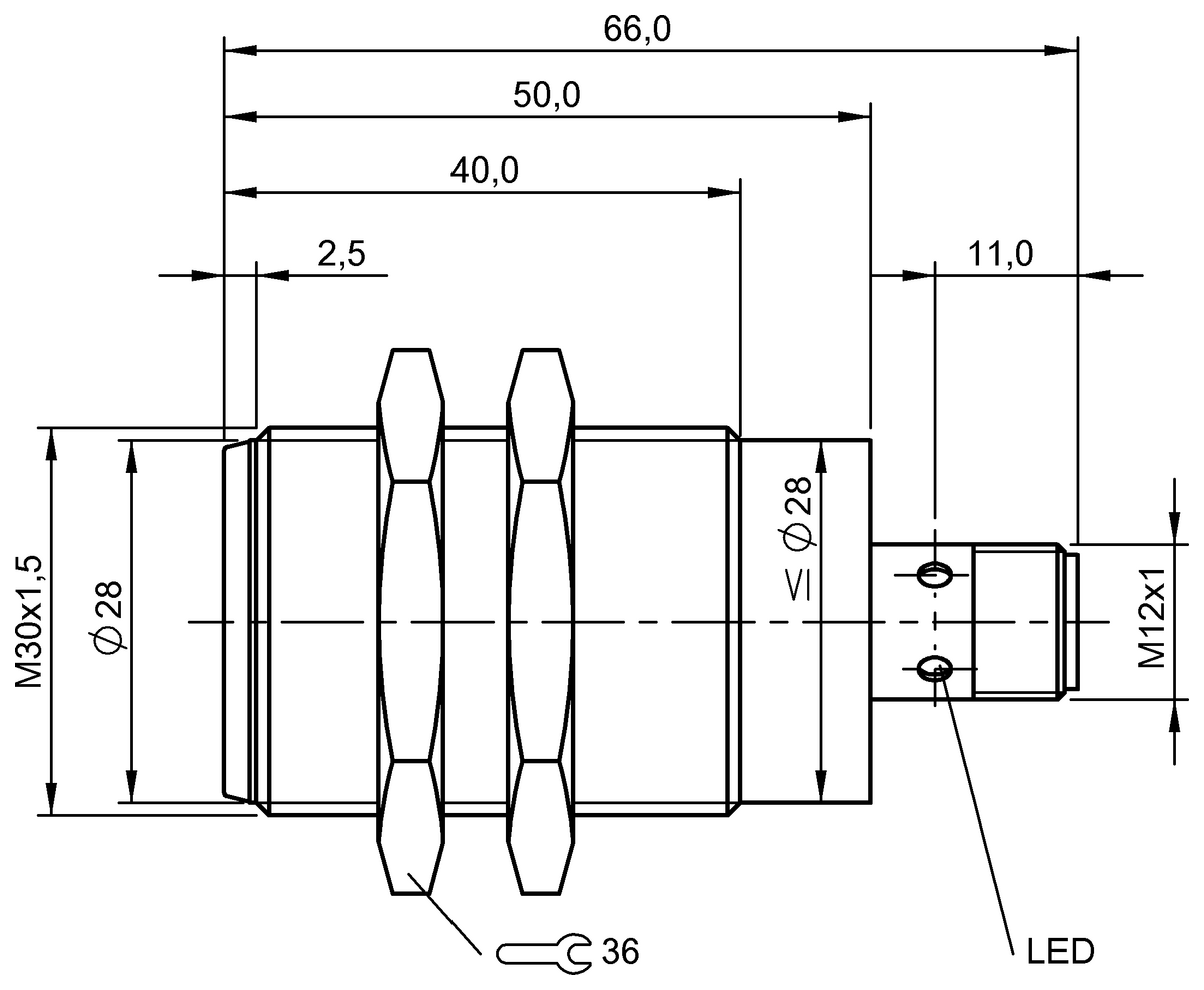 Inductive full-metal sensors