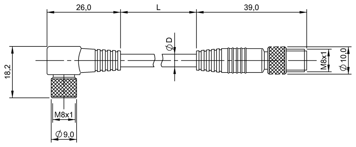 Double-ended cordsets