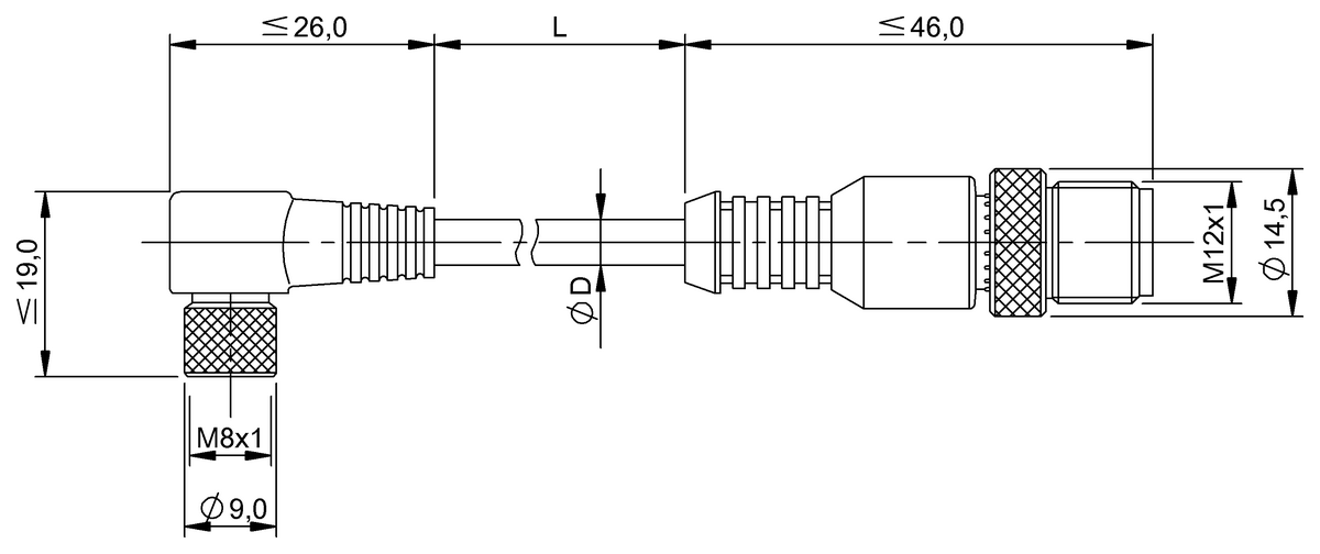Double-ended cordsets