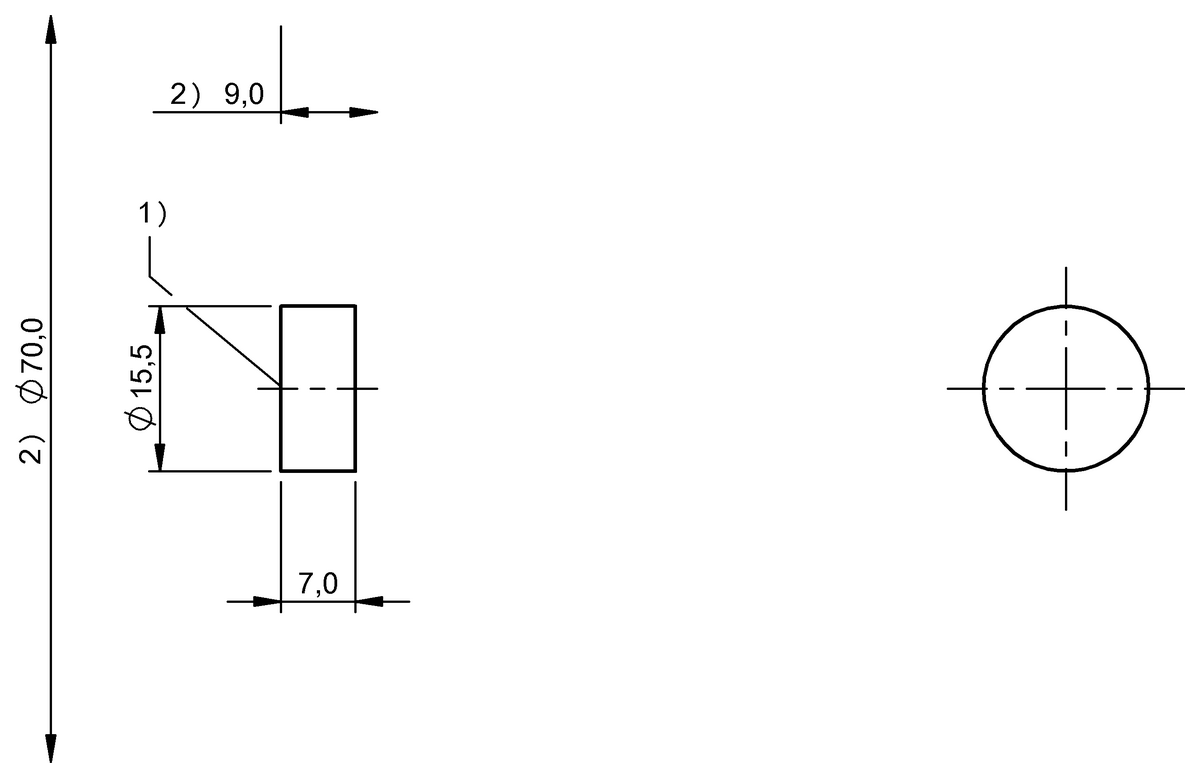 Tag RFID LF (70/455 kHz)