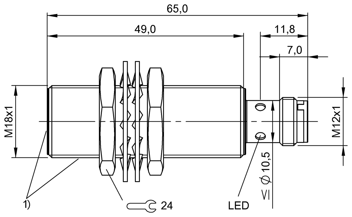 Inductive full-metal sensors