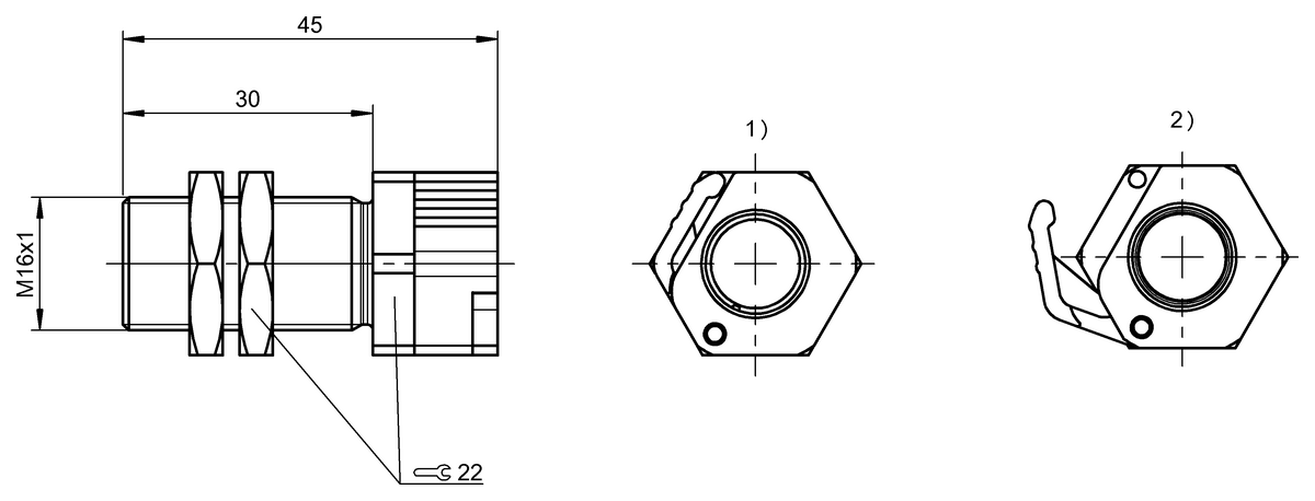 Proximity sensor mounts with positive stops