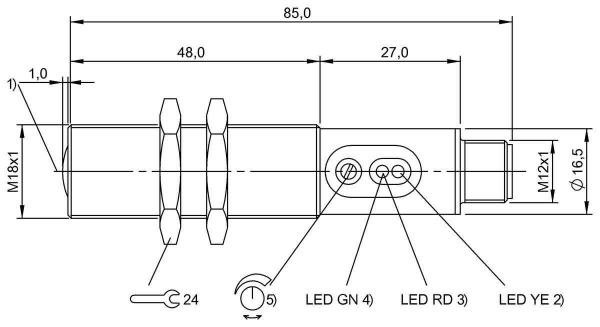 Through-beam sensors