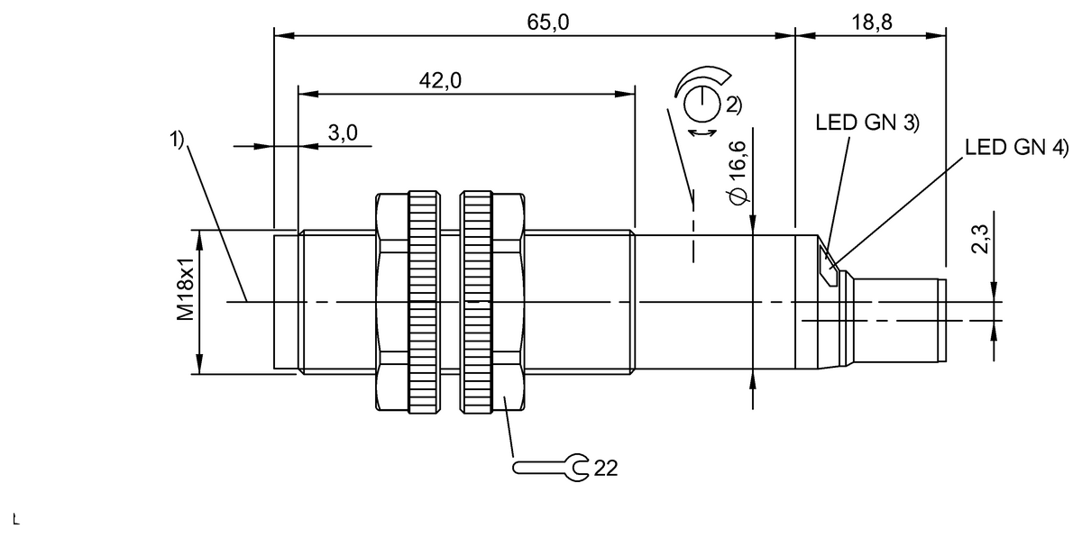 BLE 18K-PS-1LT-E5-C-S4