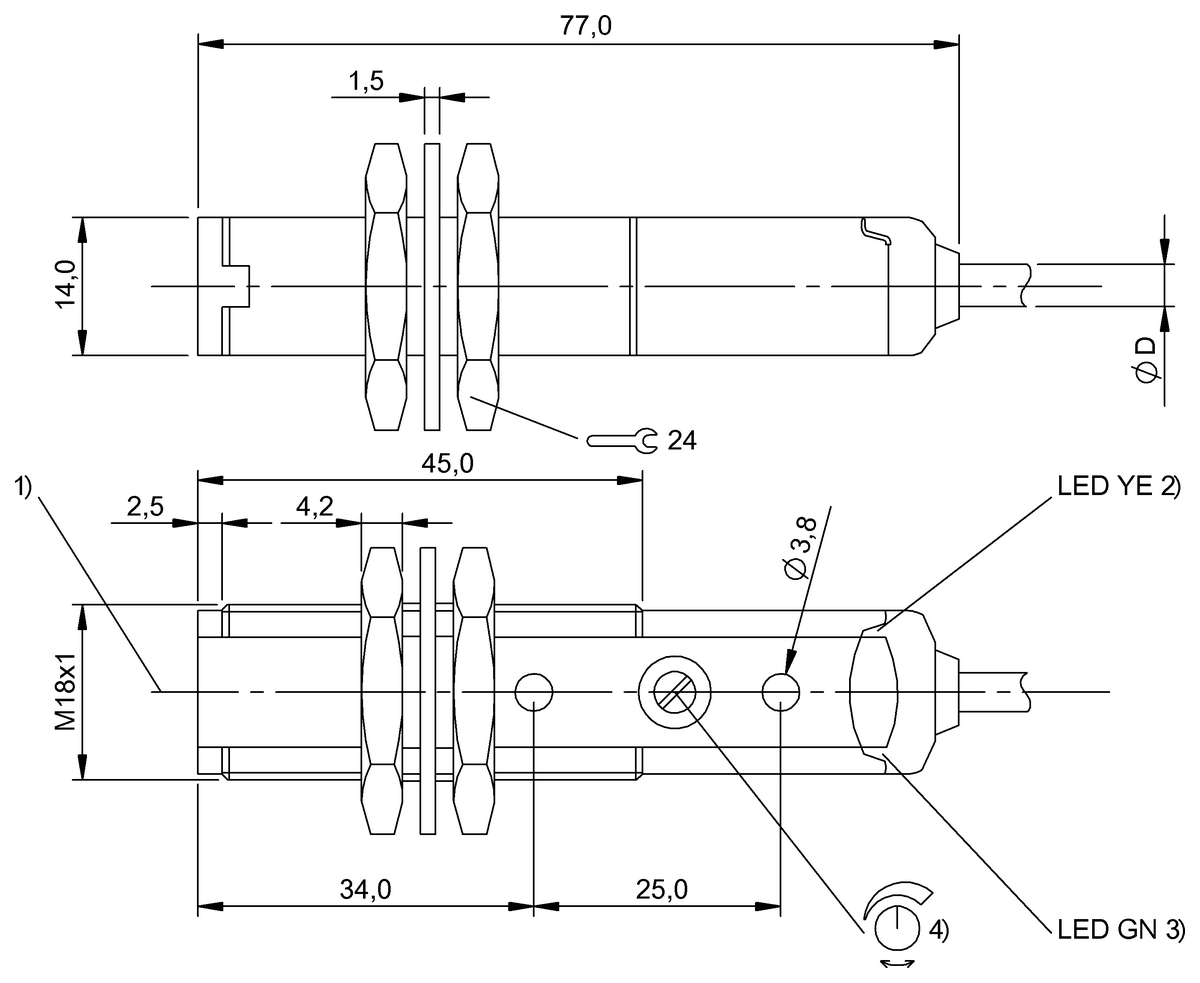 Through-beam sensors