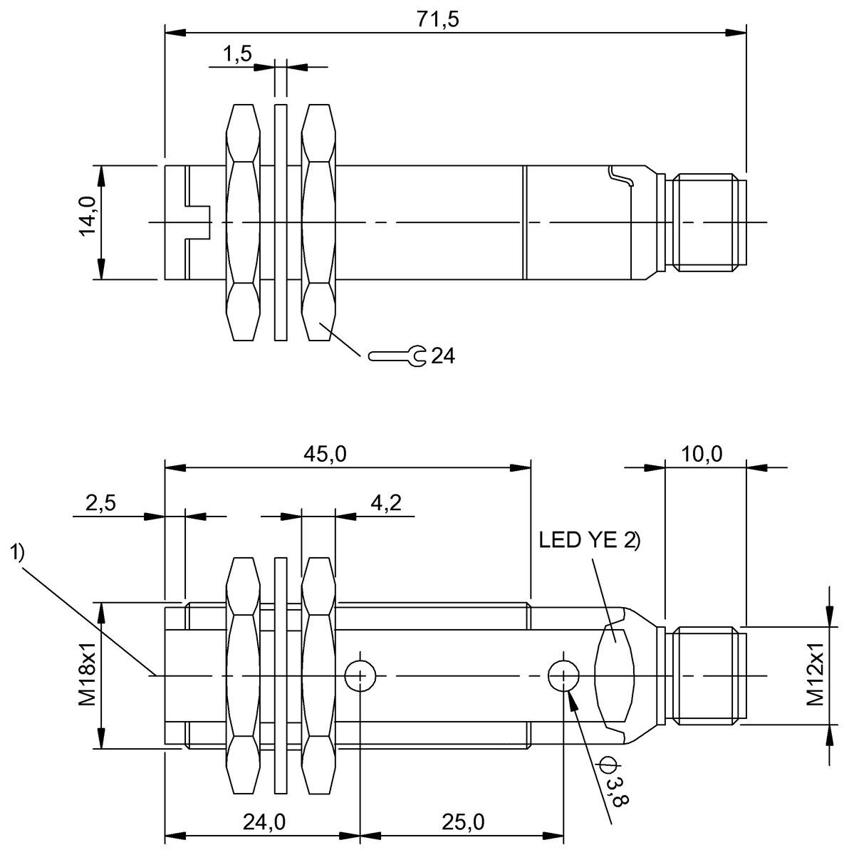 Sensor ótico de barreira