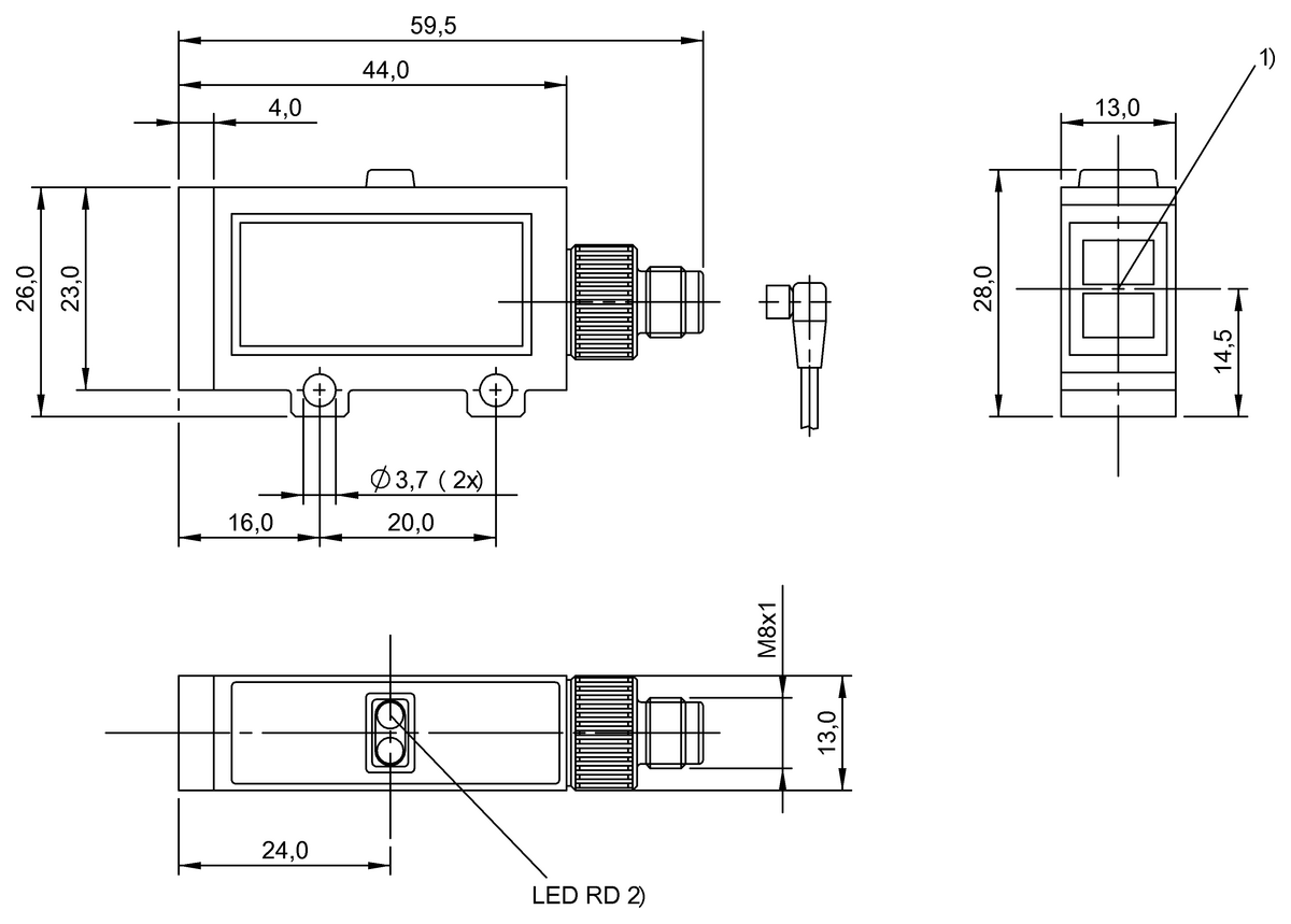 Through-beam sensors