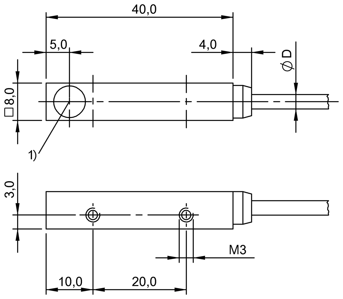 Through-beam sensors