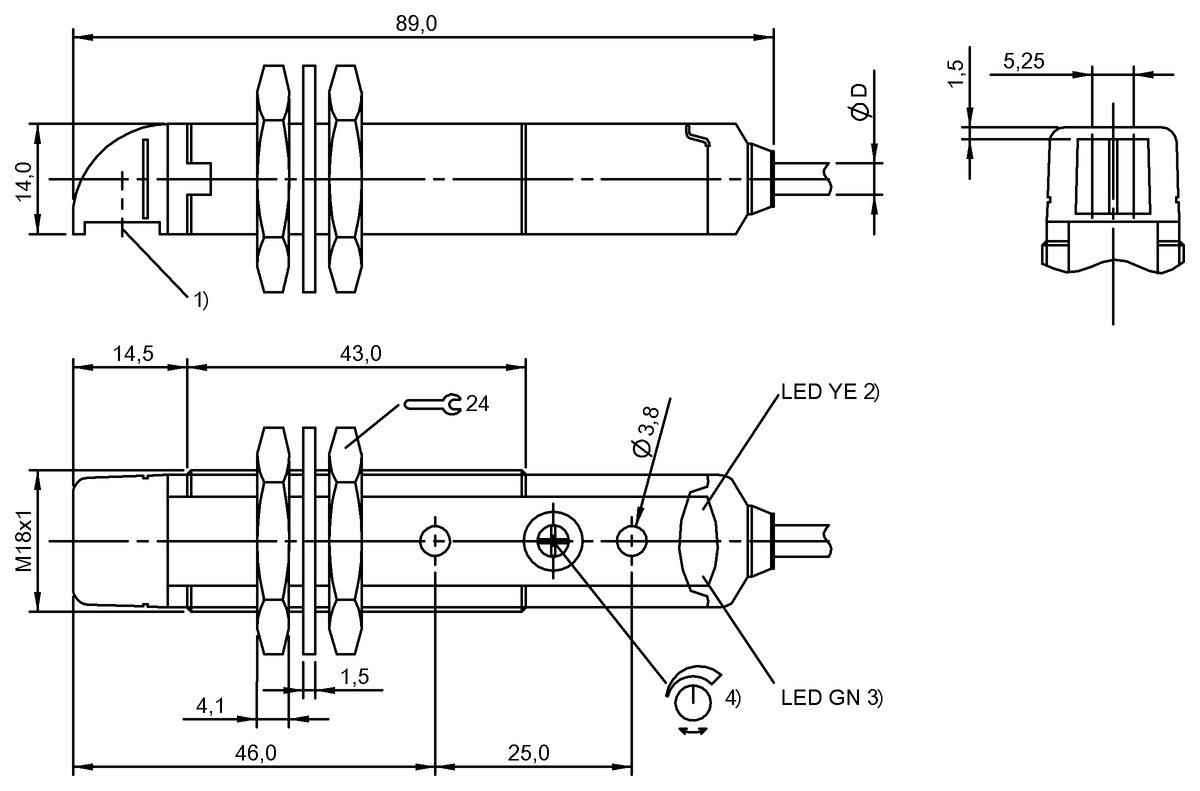Through-beam sensors